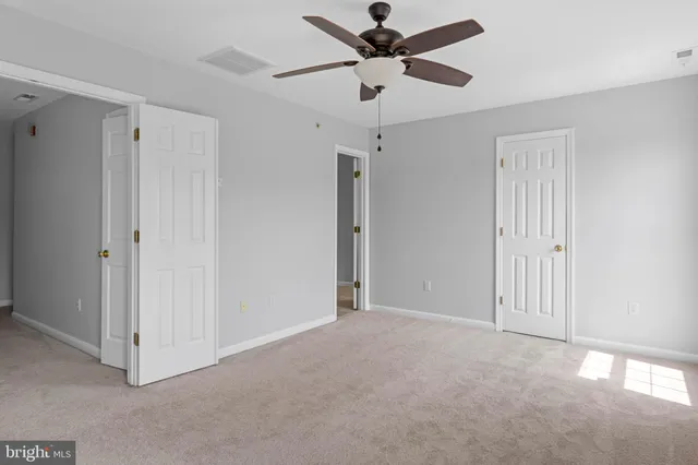 a view of an empty room