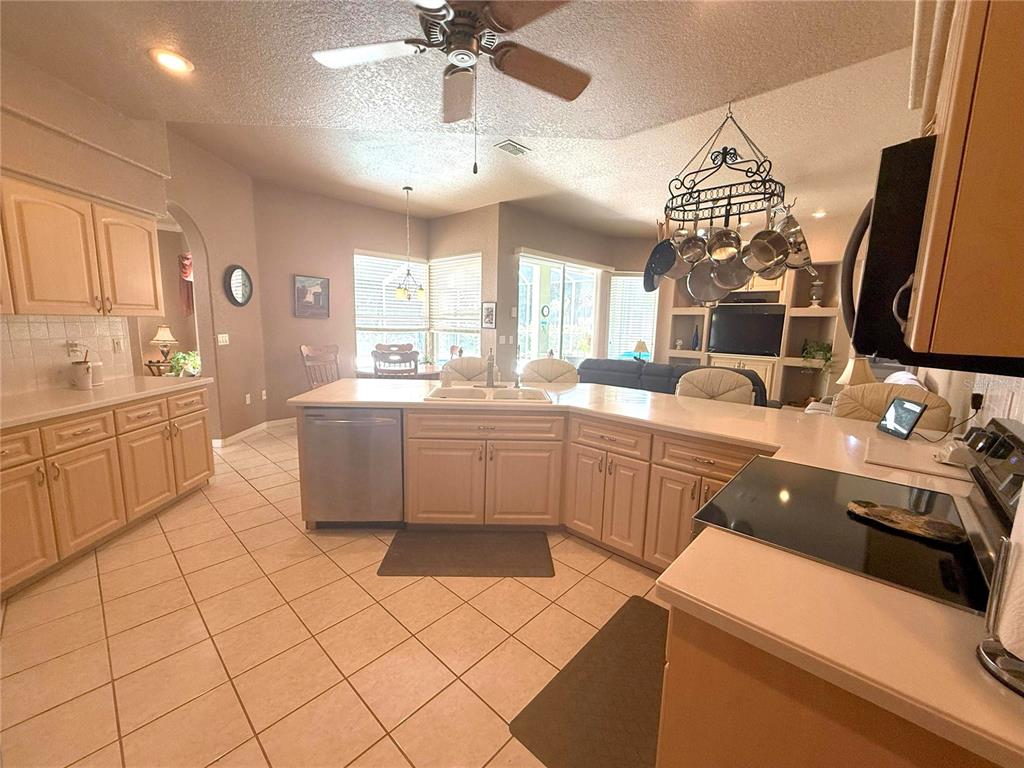 7552 River Country Drive Weeki Wachee, FL 34607 - Photo 22 of 59 a kitchen that has a sink and a stove in it