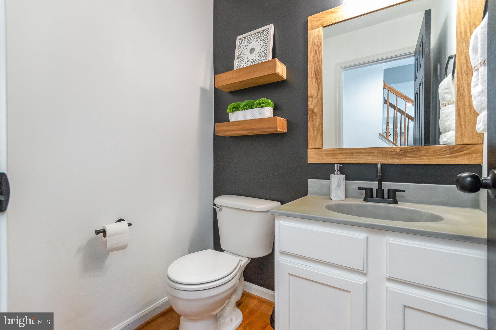 149 Rome Drive Clear Brook, VA 22624 - Photo 15 of 36 a bathroom with a toilet sink and mirror