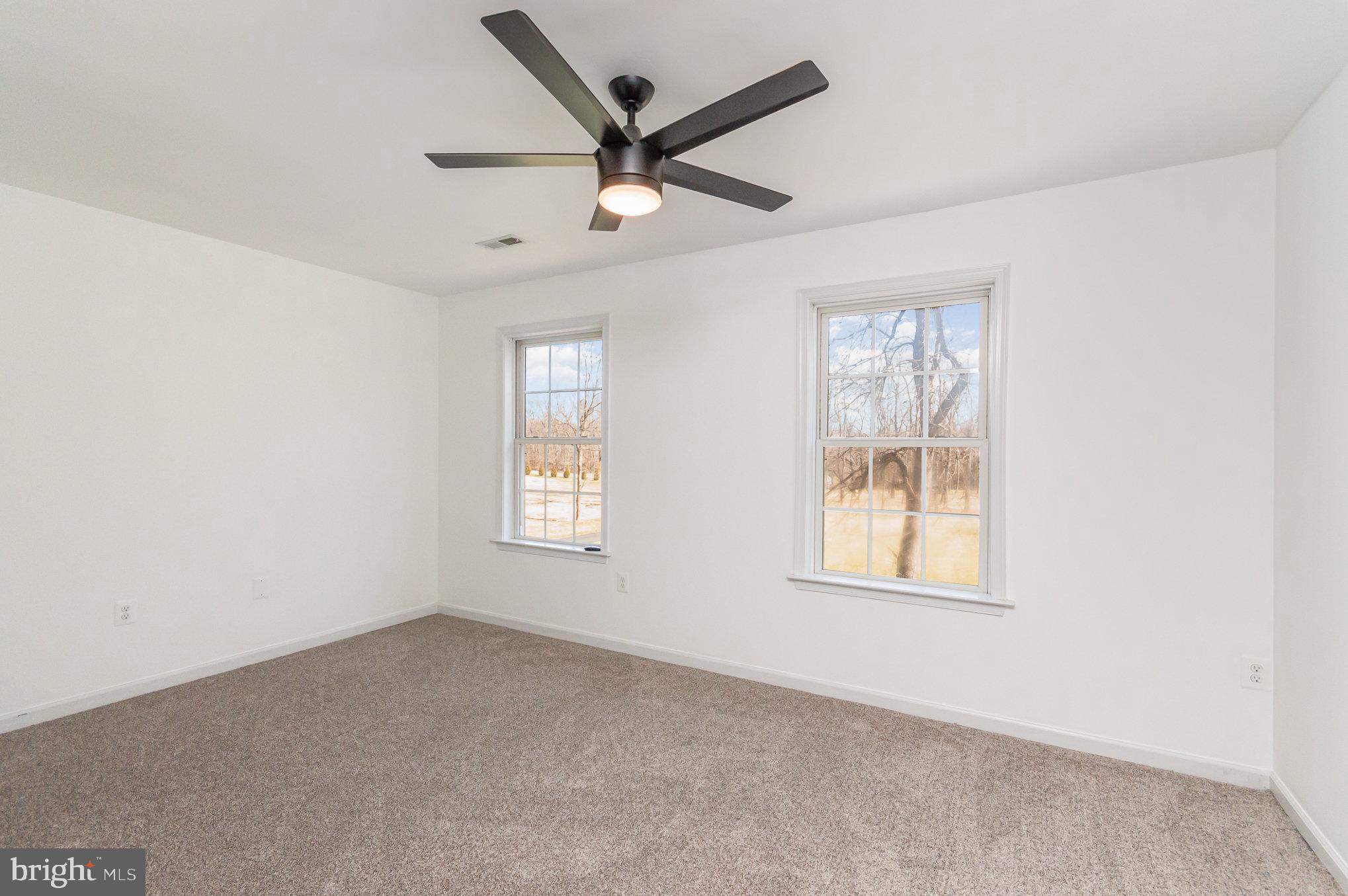 149 Rome Drive Clear Brook, VA 22624 - Photo 21 of 36 an empty room with windows and ceiling fan