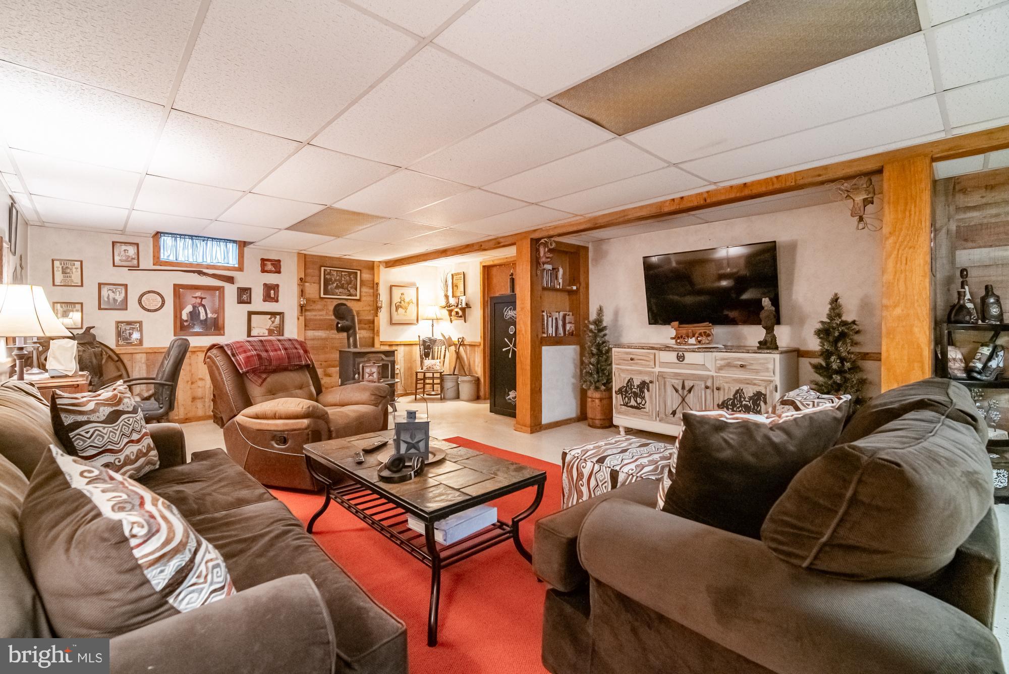 1398 Manor Road Windsor, PA 17366 - Photo 24 of 39 Cozy basement retreat with warm ambiance.