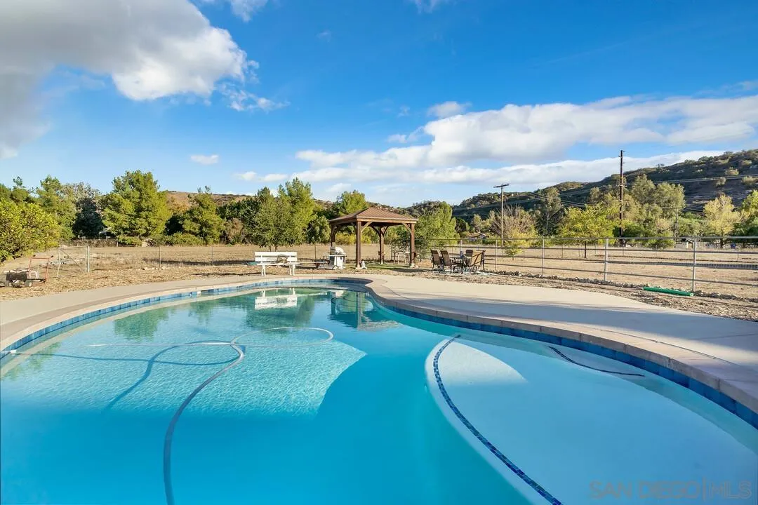 1880 Keyes Road Ramona, CA 92065 - Photo 37 of 49 a view of a swimming pool with an ocean view