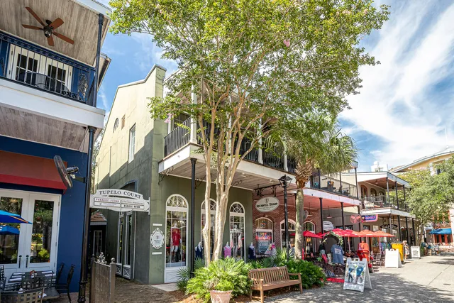 a view of a house with many windows