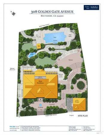 $8,995,000 | 308 Golden Gate Avenue, Belvedere, CA 94920