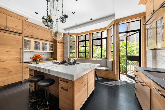 a bed room with a bed furniture and a large window