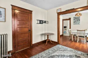 a kitchen with a sink cabinets and utility