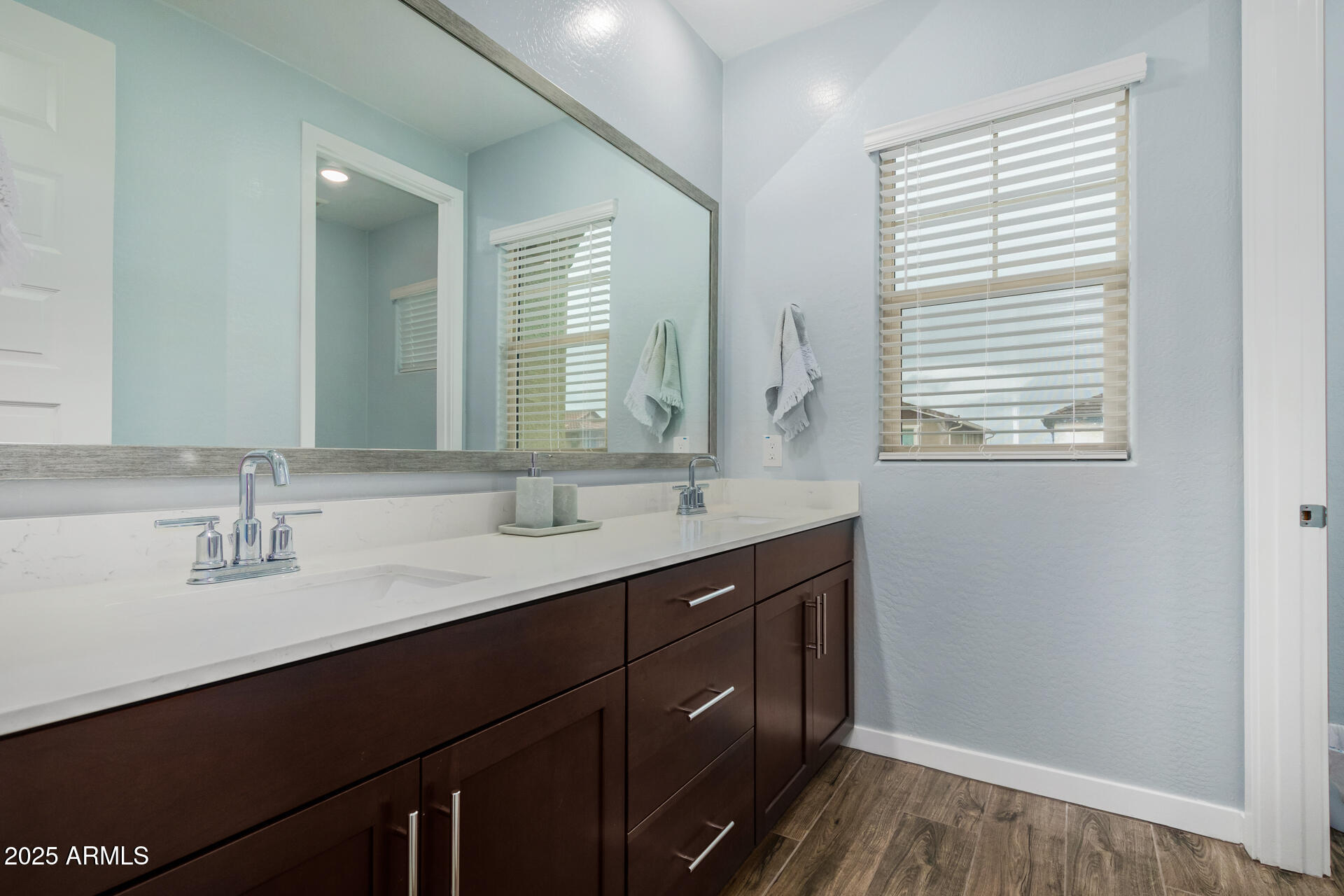 1171 East Armstrong Way Chandler, AZ 85286 - Photo 17 of 30 a bathroom with a sink double vanity and a mirror