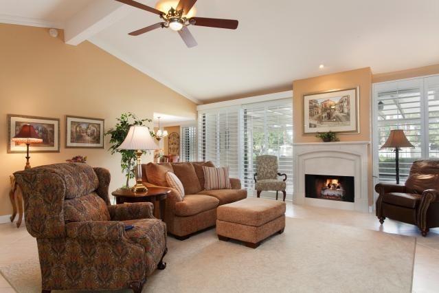 72300 Rodeo Way Rancho Mirage, CA 92270 - Photo 5 of 34 a living room with furniture and a fireplace