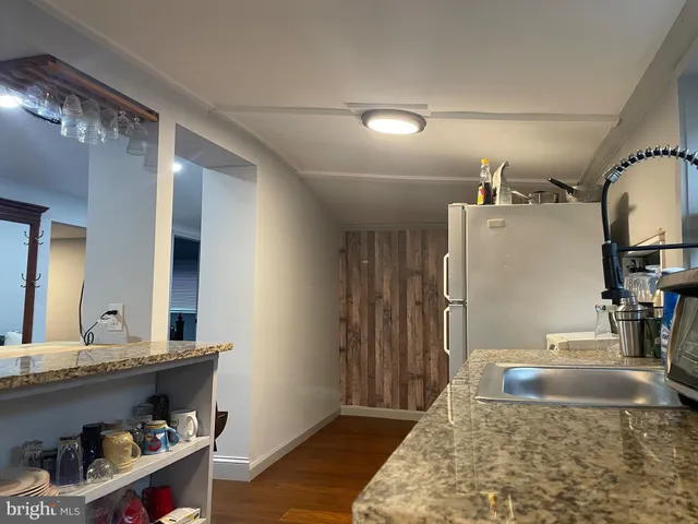 a view of hotel and bathroom