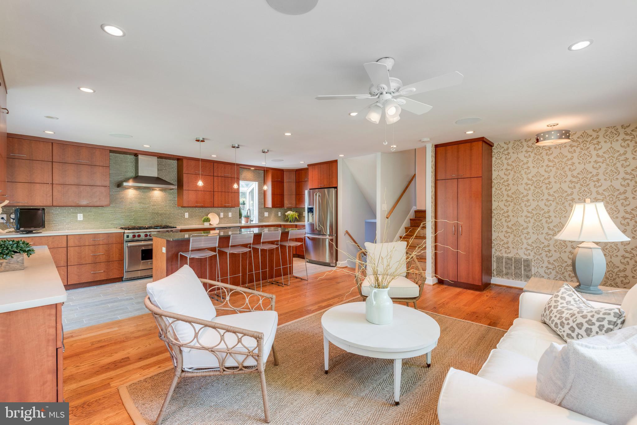 Open space design offers lots of natural light
