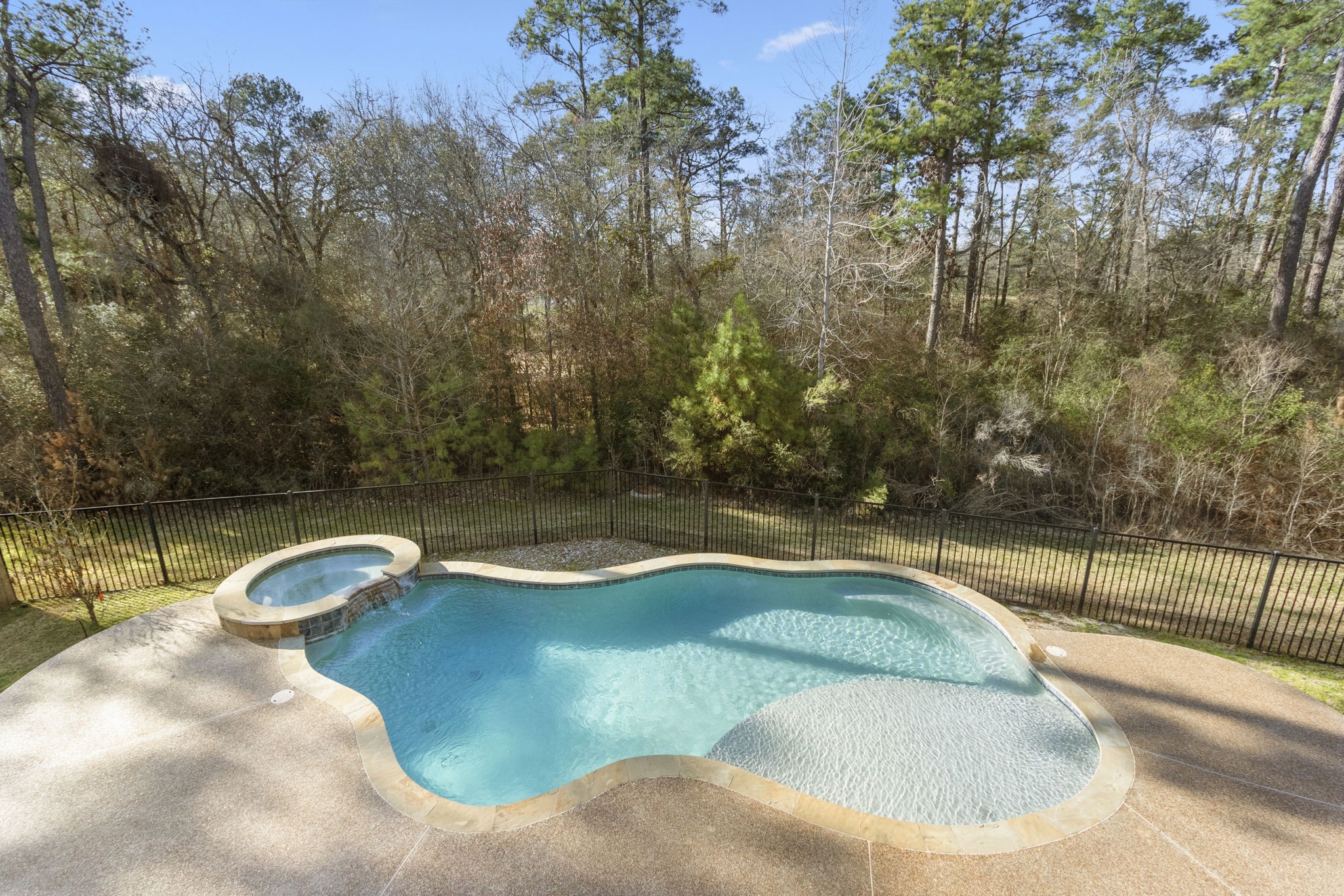 23211 Belted Kingfisher Trail Spring, TX 77389 - Photo 36 of 47 View of the pool and spa from the balcony