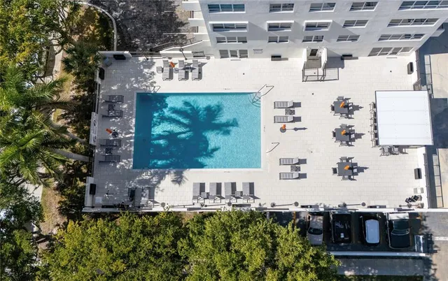 an aerial view of residential house with outdoor space