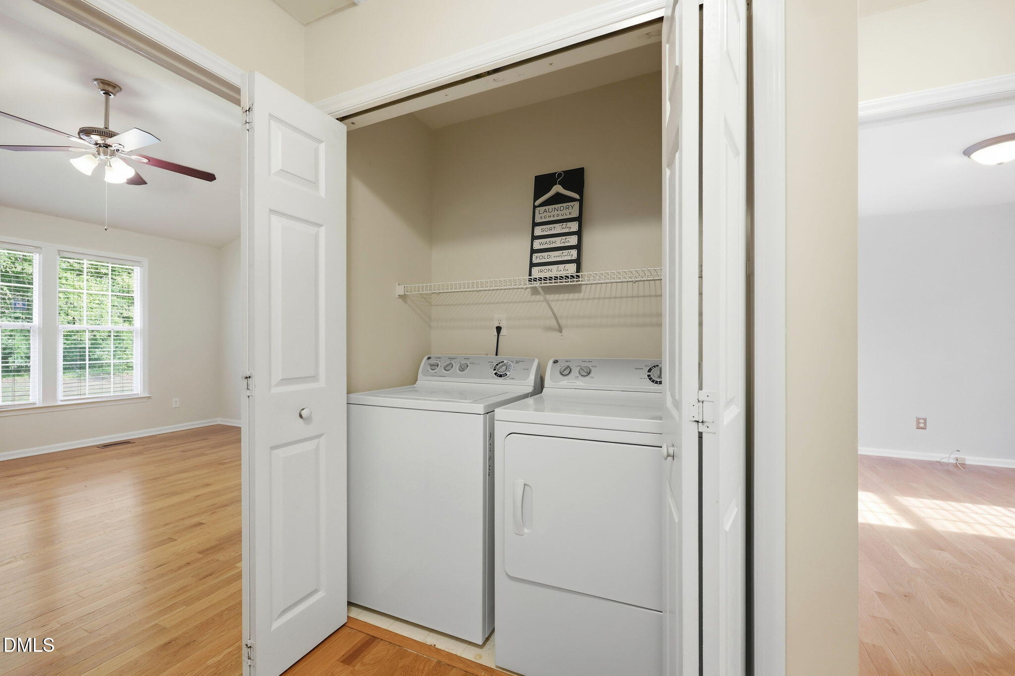 2912 Sedgefield Pines Lane Raleigh, NC 27604 - Photo 26 of 45 a utility room with closet dryer and washer