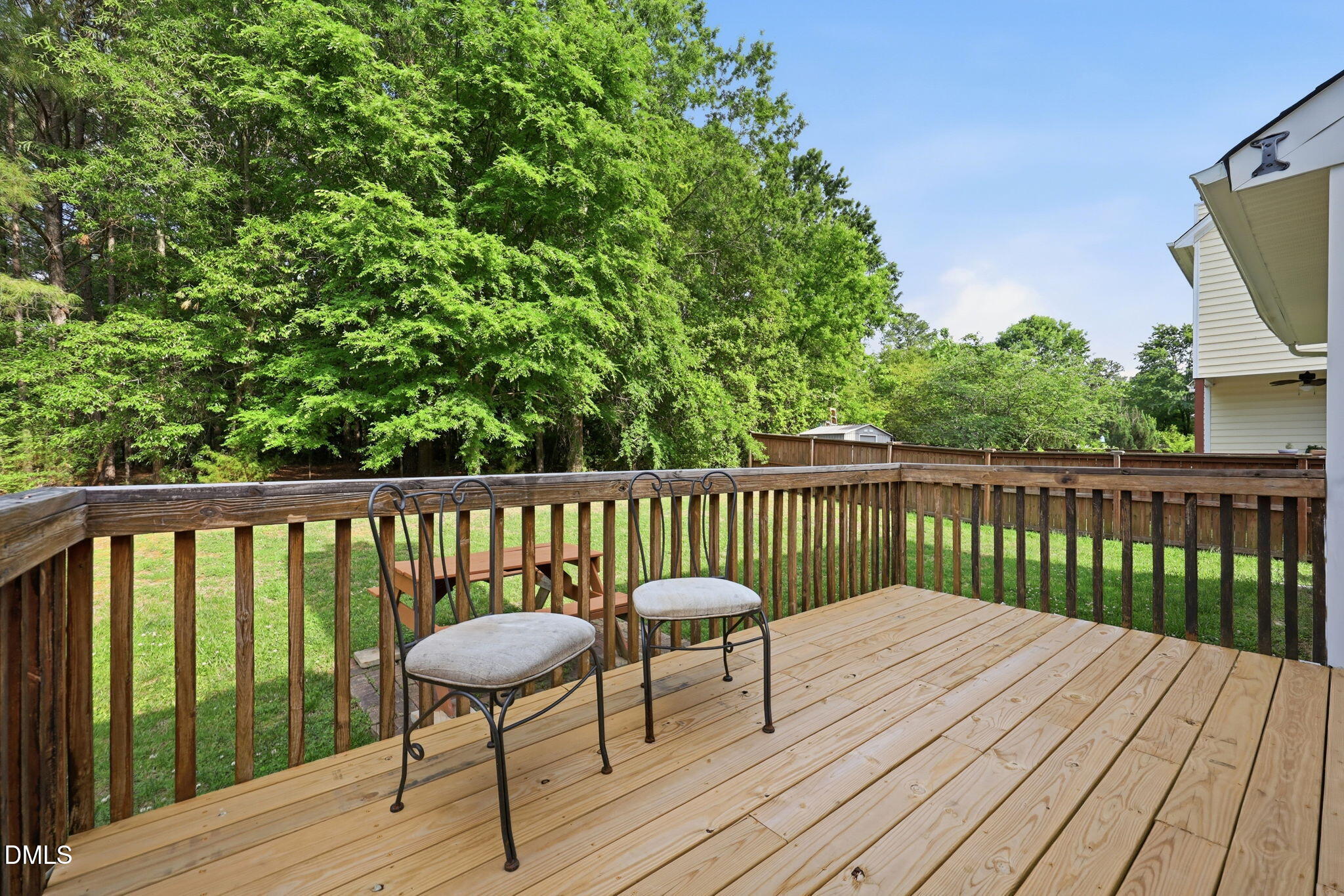 2912 Sedgefield Pines Lane Raleigh, NC 27604 - Photo 34 of 45 a view of a two chairs on the roof deck