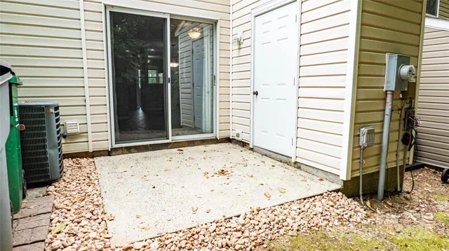 a view of a entryway front of a house