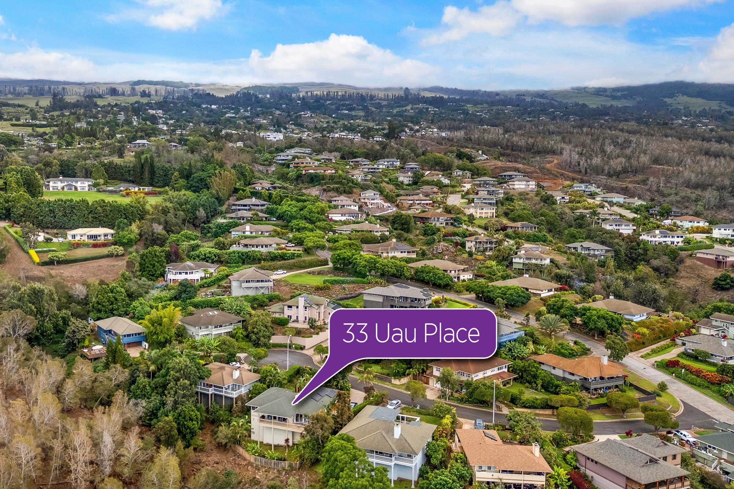 33 U'au Place Kula, HI 96790 - Photo 26 of 50 a view of a city and mountains