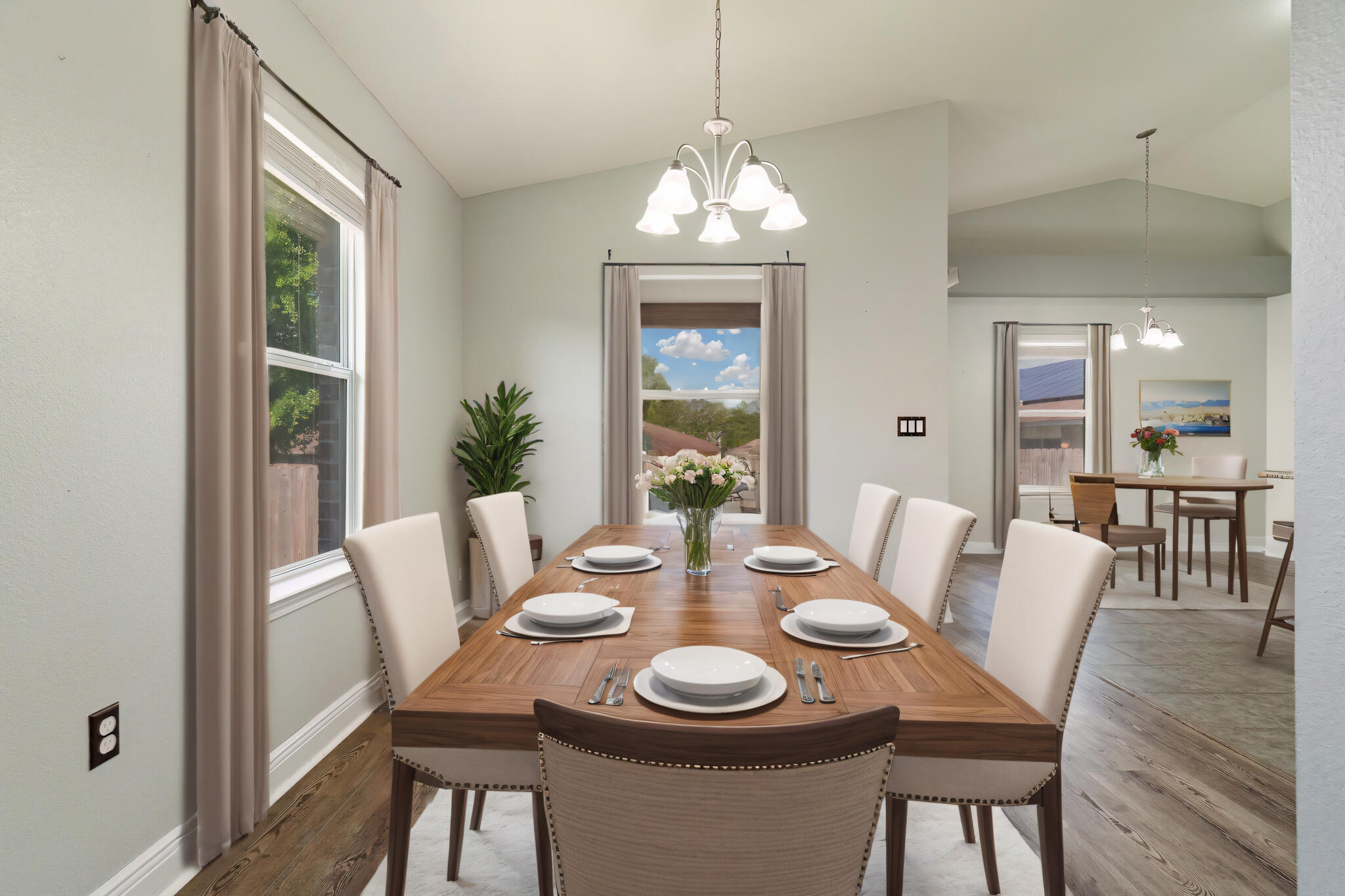 4633 Hermosa Road Crestview, FL 32539 - Photo 15 of 53 a view of a dining room with furniture window and wooden floor