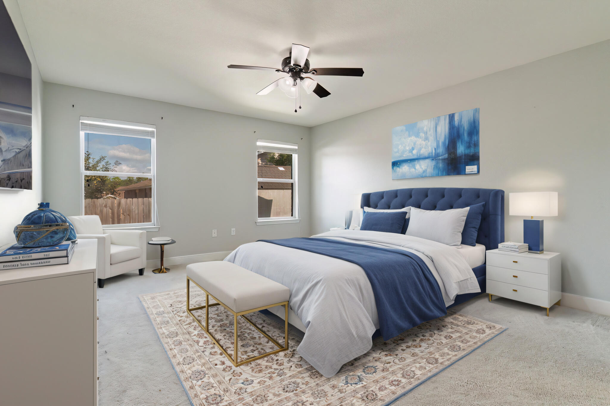 4633 Hermosa Road Crestview, FL 32539 - Photo 26 of 53 a bedroom with a large bed and a window