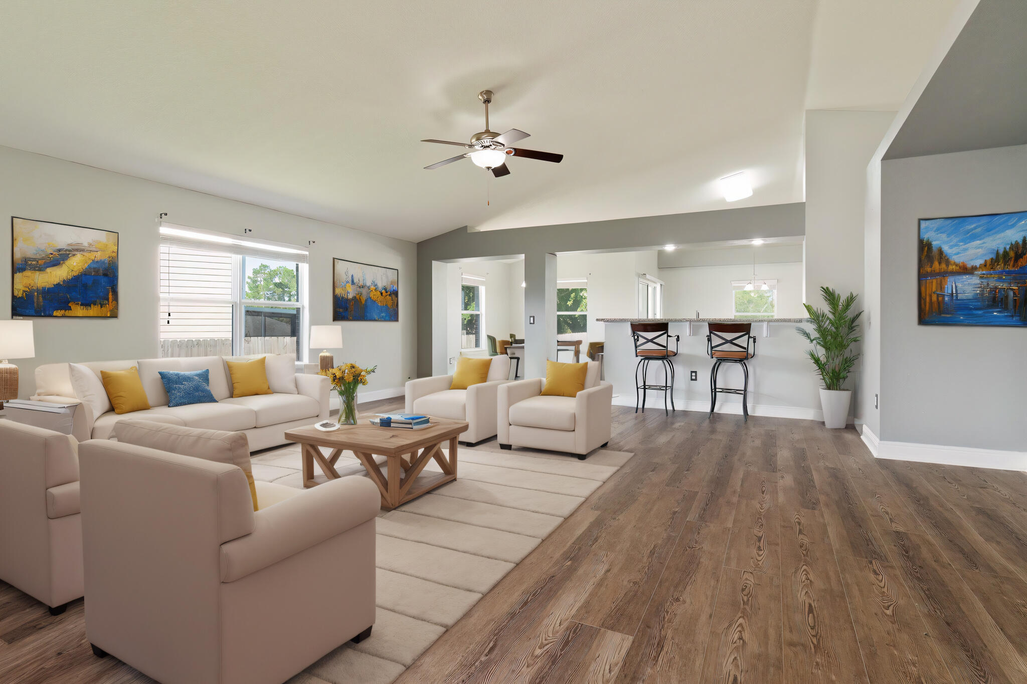 4633 Hermosa Road Crestview, FL 32539 - Photo 6 of 53 a living room with furniture and a large window