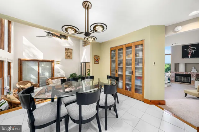 a very nice looking room with a table and chairs