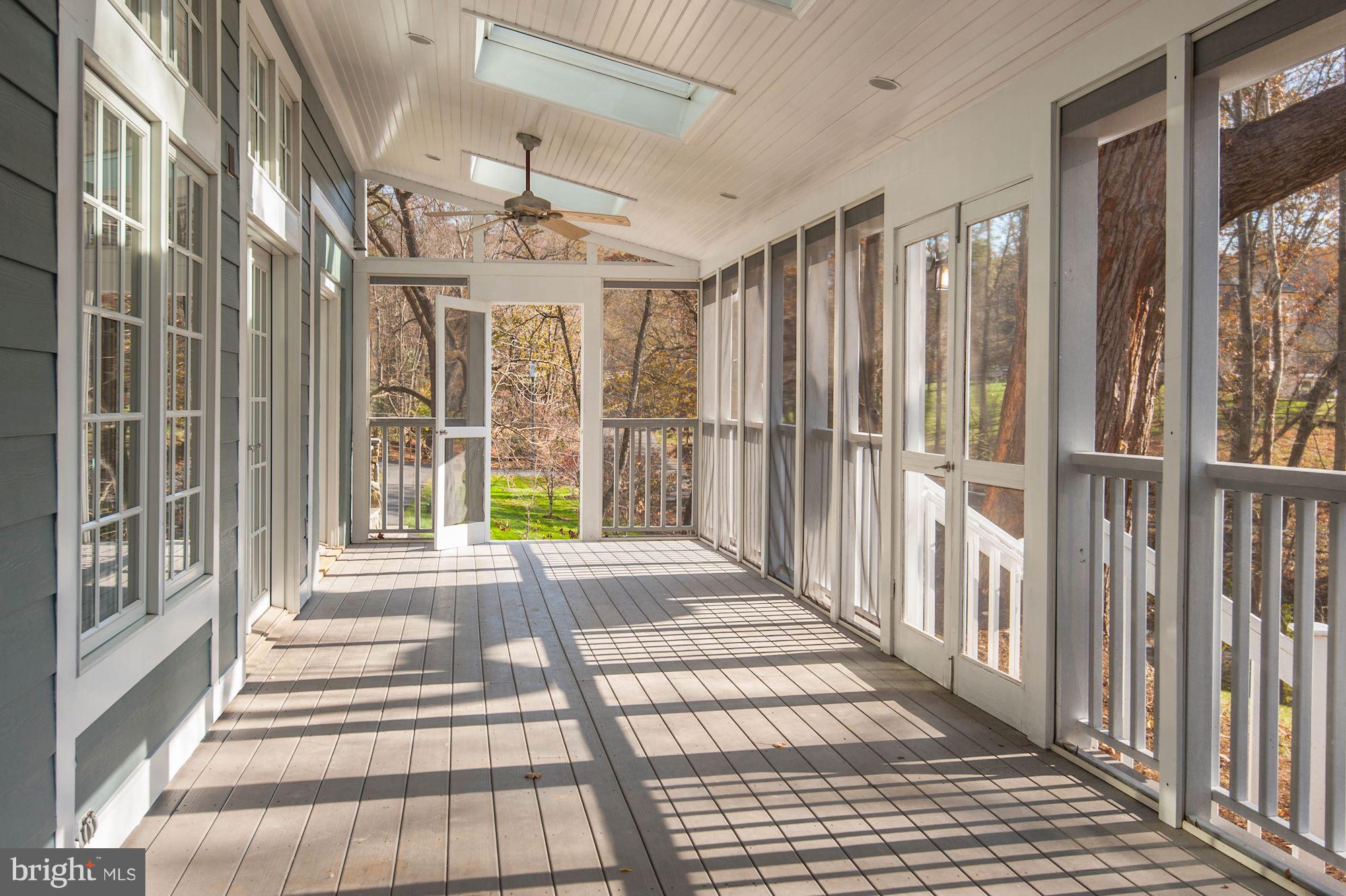 1048 Bellview Road McLean, VA 22102 - Photo 24 of 28 ENORMOUS screened in porch with 2 ceiling fans