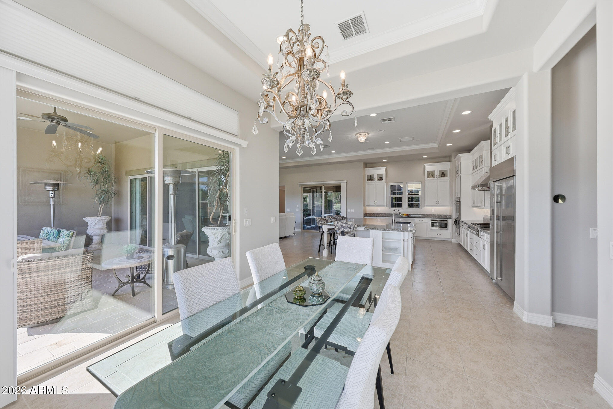 8597 East Arroyo Seco Road Scottsdale, AZ 85266 - Photo 27 of 73 a view of a dining room and livingroom view