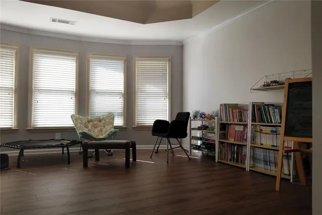 a view of a walk in closet