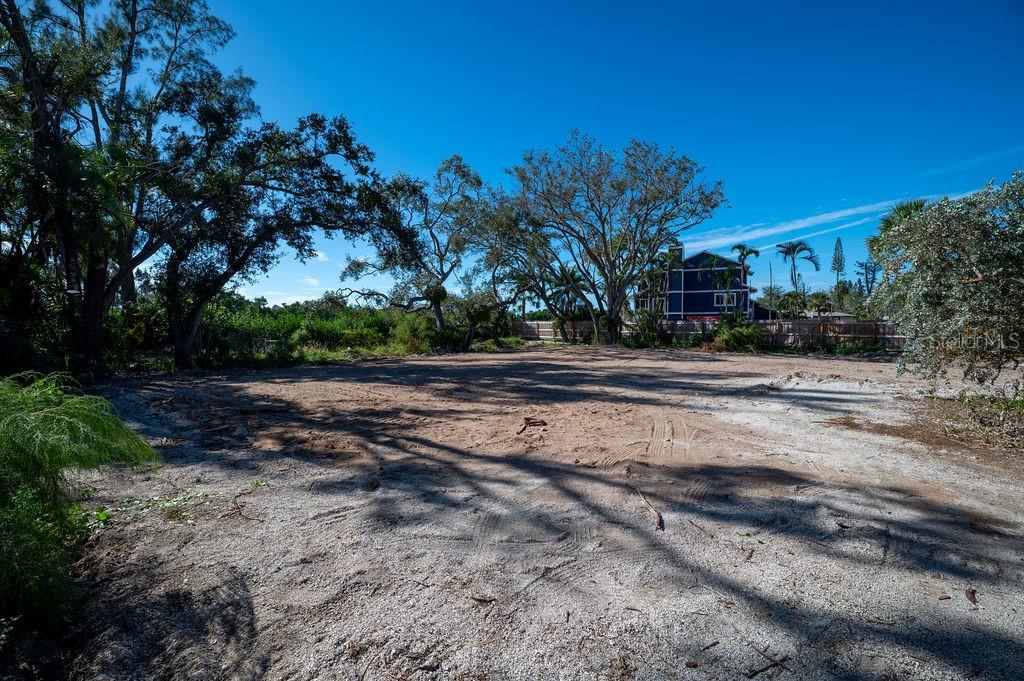 7676 Midnight Pass Road Sarasota, FL 34242 - Photo 19 of 20 a view of dirt yard with large trees