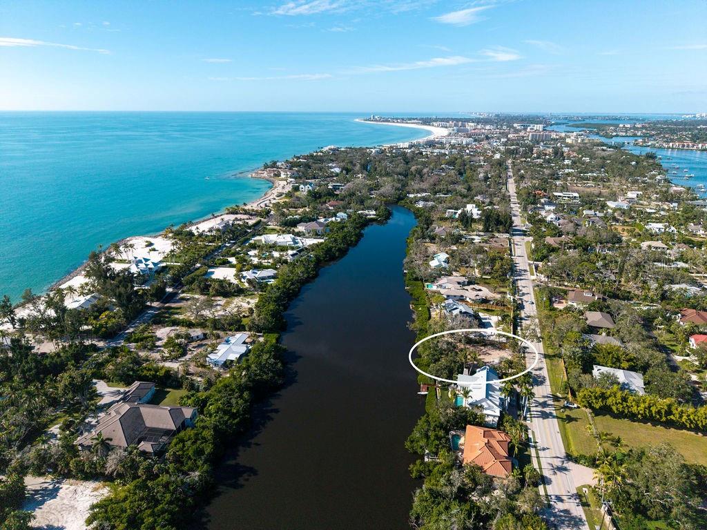 7676 Midnight Pass Road Sarasota, FL 34242 - Photo 6 of 20 an aerial view of residential building with ocean view