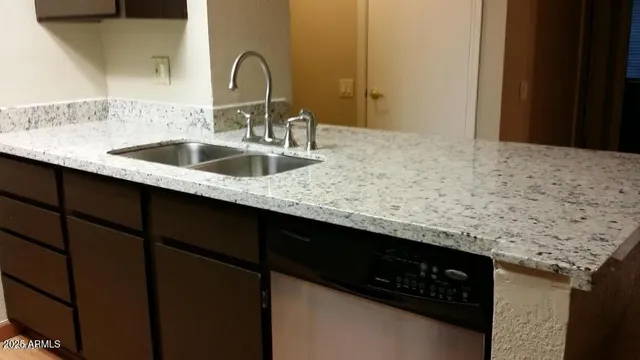a close view of sink and tap