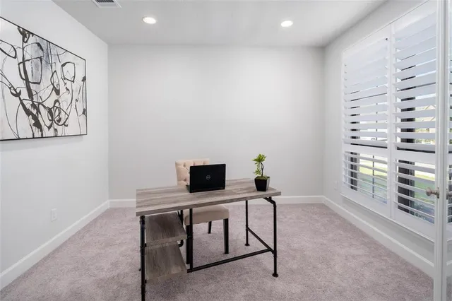 a view of workspace with furniture