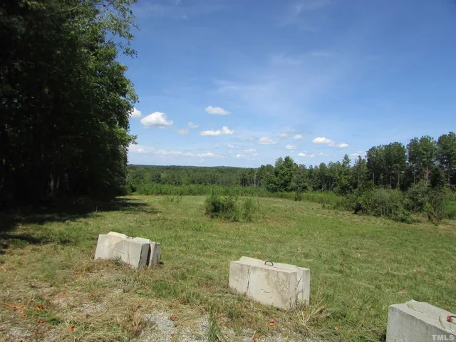 a view of a garden with lawn chairs