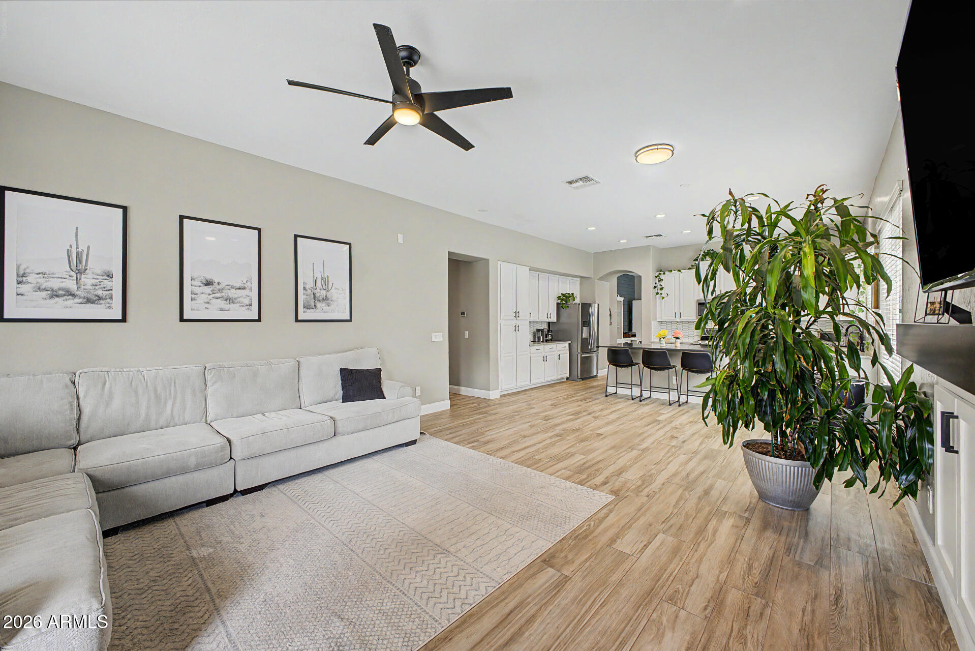 4272 East Buckboard Road Gilbert, AZ 85297 - Photo 14 of 37 a living room with furniture and a potted plant