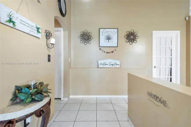 a view of hallway with window