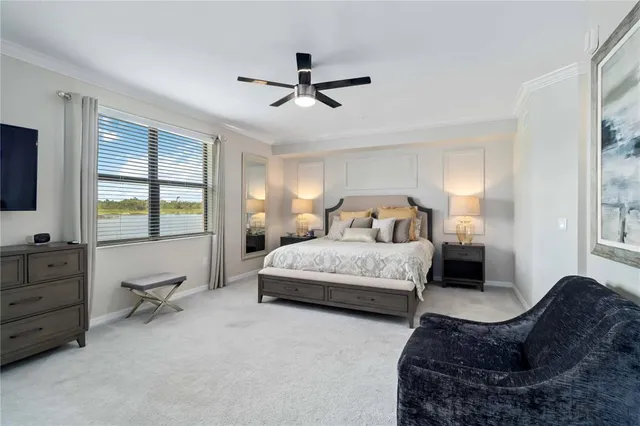 a view of a hallway with closet and a livingroom view