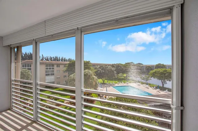 a view of a city from a balcony