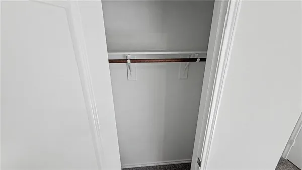 a close view of closet