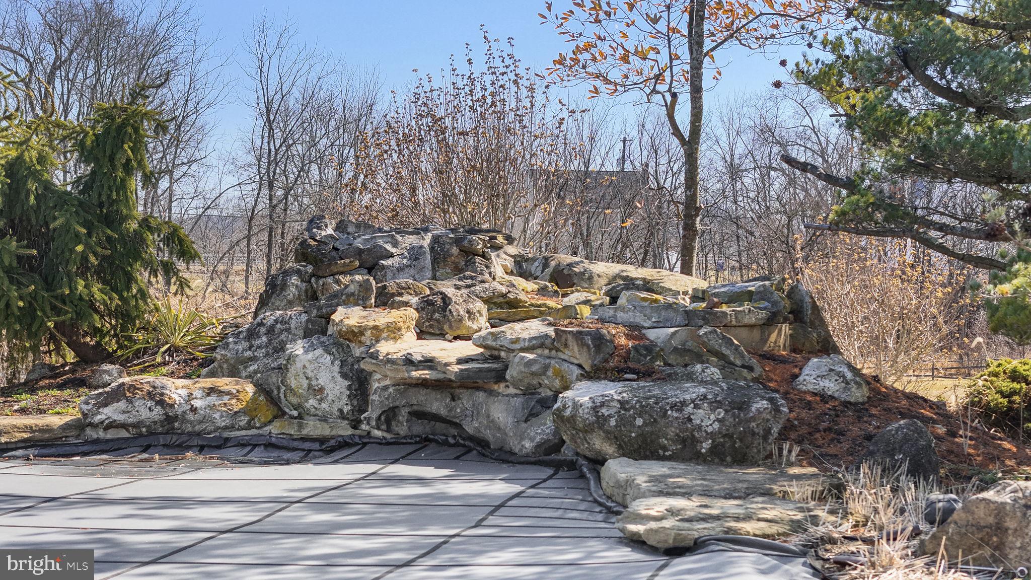 371 Old Tulpehocken Road Birdsboro, PA 19508 - Photo 49 of 99 Stone Pool Waterfall Feature
