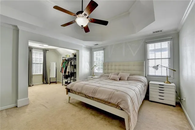 a view of a room with wooden walls