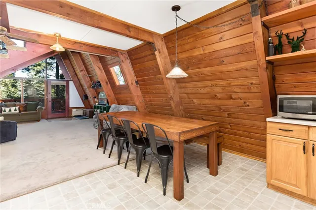 a view of an outdoor space with seating