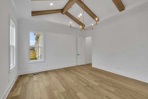 a view of a lake with a patio