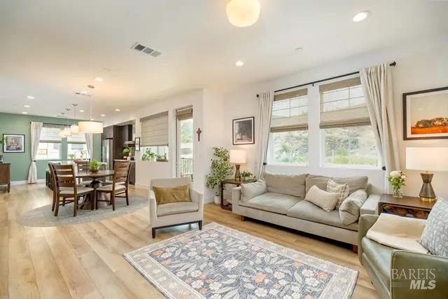 715 Rockview Road Novato, CA 94949 - Photo 4 of 36 Spacious living room with an abundance of light and views of Mt Burdell.