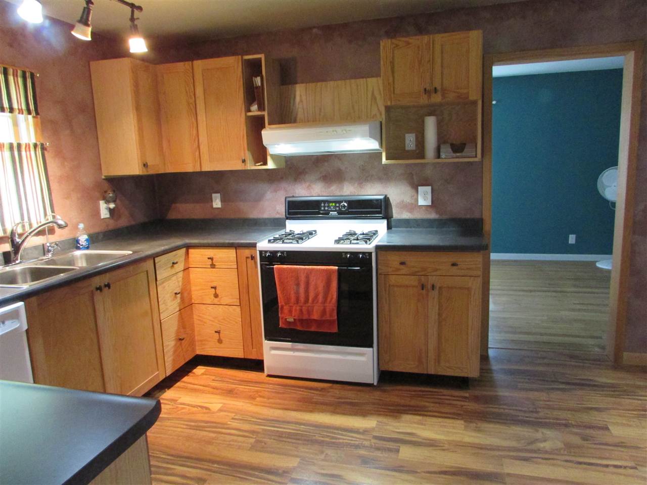 504 Barry Road Rockford, IL 61109 - Photo 8 of 31 a kitchen with wooden cabinets and a sink