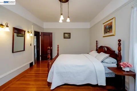 a view of a building with sitting area