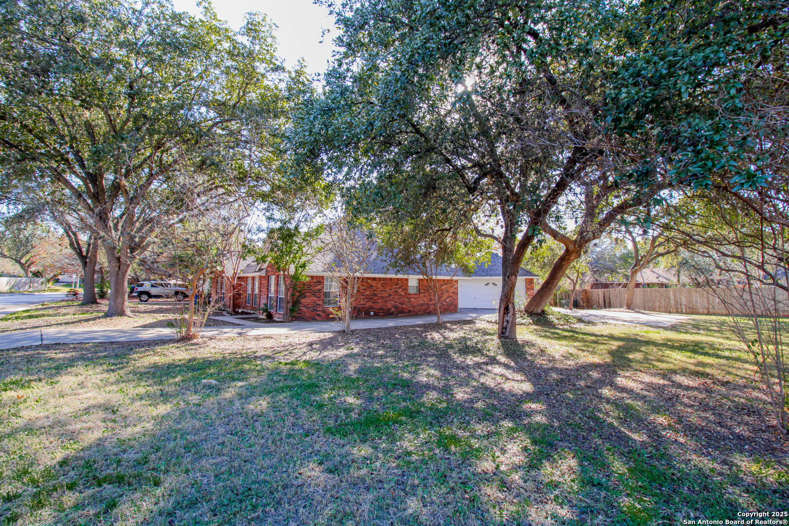6703 Ridge Pl Street San Antonio, TX 78250 - Photo 44 of 44 a view of a yard with plants and trees