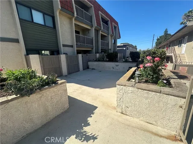 a room with a mirror and furniture