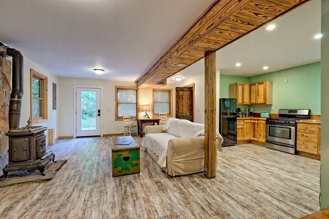 a view of an outdoor space with a lake view