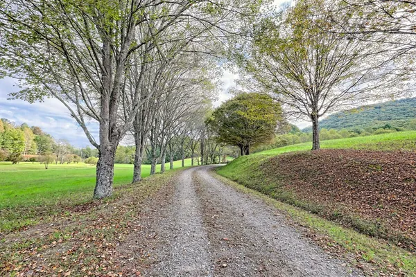 a view of a swimming pool with an ocean view