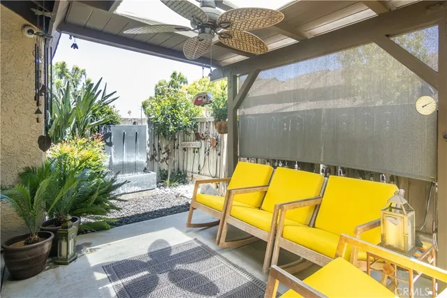 a view of swimming pool with a patio