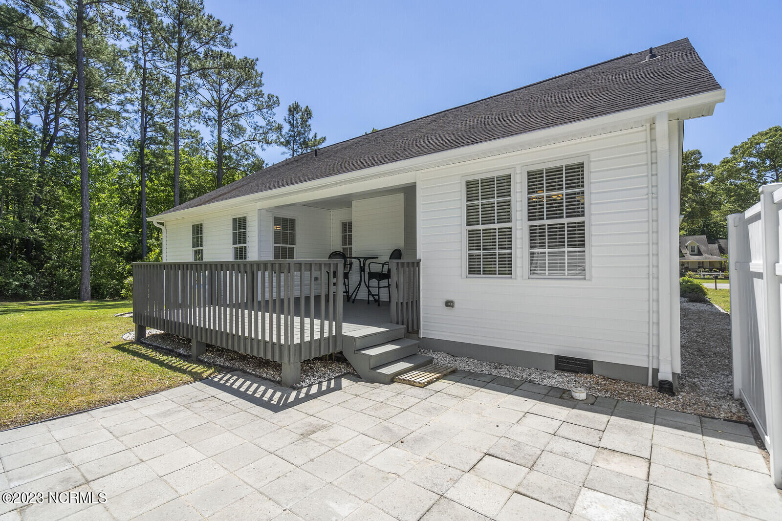 113 Stone Creek Road Holly Ridge, NC 28445 - Photo 39 of 63 Back Deck and Paver Patio